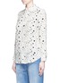 Front View - Click To Enlarge - EQUIPMENT - x Kate Moss 'Slim Signature Clean' star print silk shirt