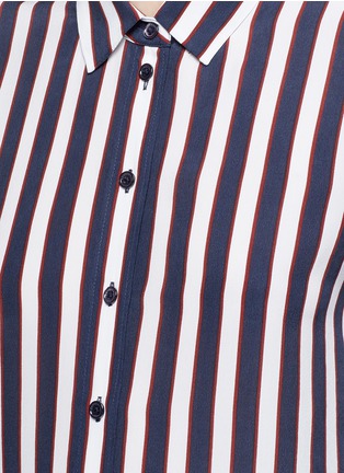 Detail View - Click To Enlarge - EQUIPMENT - 'Leema' stripe print silk shirt