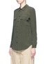 Front View - Click To Enlarge - EQUIPMENT - 'Slim Signature' silk shirt