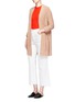 Figure View - Click To Enlarge - VINCE - Boiled cashmere robe cardigan