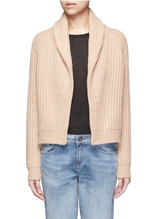 Main View - Click To Enlarge - VINCE - Wool-cashmere chunky rib knit cardigan