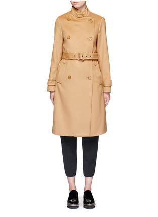 Main View - Click To Enlarge - VINCE - Double breasted wool-cashmere trench coat