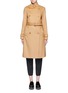 Main View - Click To Enlarge - VINCE - Double breasted wool-cashmere trench coat