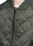 Detail View - Click To Enlarge - VINCE - Diamond quilted bomber jacket