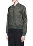 Front View - Click To Enlarge - VINCE - Diamond quilted bomber jacket