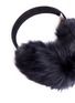 Detail View - Click To Enlarge - KARL DONOGHUE - Mesh embossed Toscana lambskin shearling ear muffs