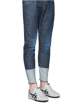 Figure View - Click To Enlarge - ONITSUKA TIGER - 'Serrano' stripe ripstop sneakers