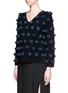 Front View - Click To Enlarge - OPENING CEREMONY - Pompom V-neck sweater