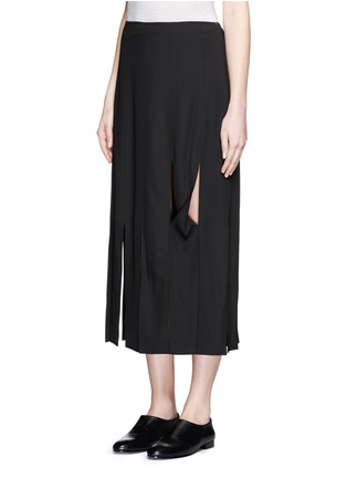 Front View - Click To Enlarge - OPENING CEREMONY - 'Glide' twist fringe panel skirt