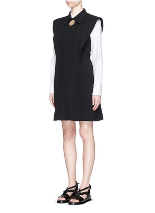Front View - Click To Enlarge - OPENING CEREMONY - 'Talene' open back crepe dress