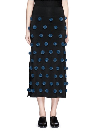 Main View - Click To Enlarge - OPENING CEREMONY - Pompom knit skirt