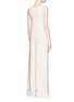Back View - Click To Enlarge - OPENING CEREMONY - 'Talene' U-neck wide leg crepe jumpsuit