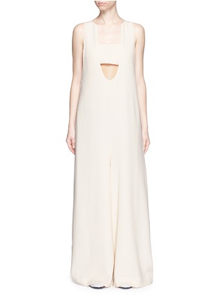 Main View - Click To Enlarge - OPENING CEREMONY - 'Talene' U-neck wide leg crepe jumpsuit