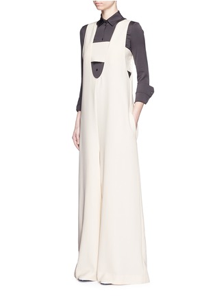 Figure View - Click To Enlarge - OPENING CEREMONY - 'Talene' U-neck wide leg crepe jumpsuit