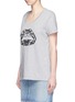 Front View - Click To Enlarge - MARKUS LUPFER - Lace Cut Out Lip' Dani T-shirt