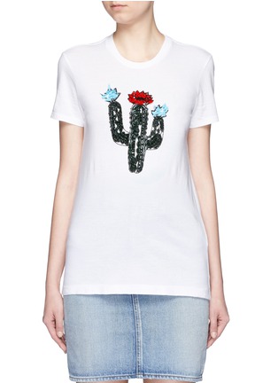 Main View - Click To Enlarge - MARKUS LUPFER - 'Cactus 3D' embellished Kate T-shirt