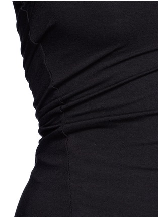 Detail View - Click To Enlarge - T BY ALEXANDER WANG - Twist drape front jersey tank top