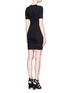 Back View - Click To Enlarge - T BY ALEXANDER WANG - Twist drape front jersey T-shirt dress