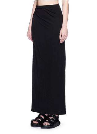 Front View - Click To Enlarge - T BY ALEXANDER WANG - Matte jersey midi skirt
