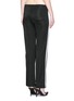 Back View - Click To Enlarge - T BY ALEXANDER WANG - Outseam stripe sleek French terry sweatpants