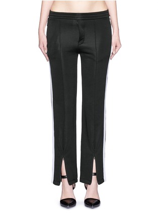 Main View - Click To Enlarge - T BY ALEXANDER WANG - Outseam stripe sleek French terry sweatpants
