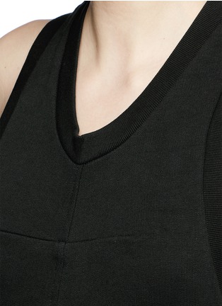 Detail View - Click To Enlarge - T BY ALEXANDER WANG - French terry culottes jumpsuit