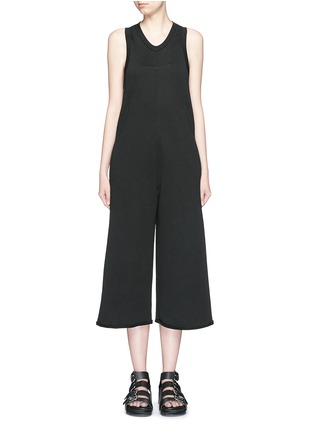 Main View - Click To Enlarge - T BY ALEXANDER WANG - French terry culottes jumpsuit