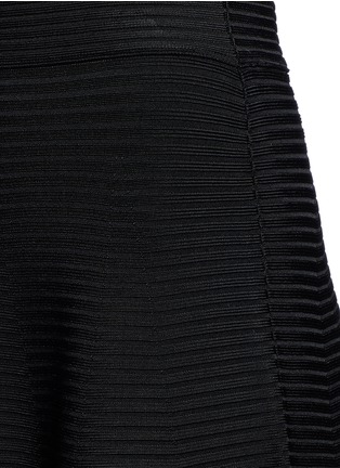 Detail View - Click To Enlarge - T BY ALEXANDER WANG - Horizontal rib knit flare skirt