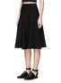Front View - Click To Enlarge - T BY ALEXANDER WANG - Horizontal rib knit flare skirt