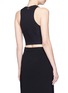 Back View - Click To Enlarge - T BY ALEXANDER WANG - Tech suiting fabric cropped top