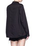 Back View - Click To Enlarge - T BY ALEXANDER WANG - V-neck cotton poplin shirt