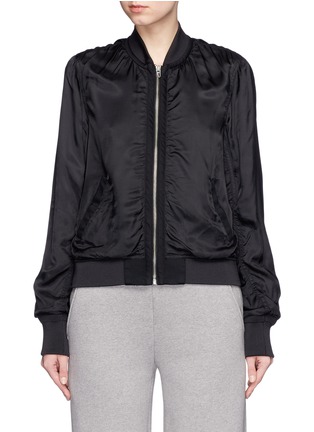Main View - Click To Enlarge - T BY ALEXANDER WANG - Fluid twill bomber jacket