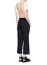 Figure View - Click To Enlarge - T BY ALEXANDER WANG - Cropped twill wide leg pants