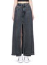 Main View - Click To Enlarge - T BY ALEXANDER WANG - Deconstructed denim maxi skirt