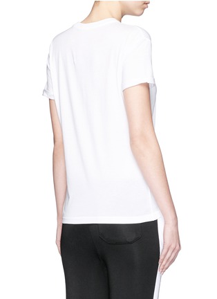 Back View - Click To Enlarge - T BY ALEXANDER WANG - Fold cuff superfine cotton jersey T-shirt