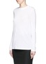 Front View - Click To Enlarge - T BY ALEXANDER WANG - Long sleeve superfine cotton jersey T-shirt
