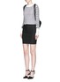 Figure View - Click To Enlarge - T BY ALEXANDER WANG - Long sleeve superfine cotton jersey T-shirt