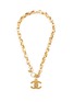 Main View - Click To Enlarge - VINTAGE CHANEL - Logo pendant chain necklace