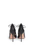 Back View - Click To Enlarge - AQUAZZURA - 'Christy' lace up nappa leather pumps