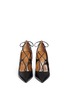 Front View - Click To Enlarge - AQUAZZURA - 'Christy' lace up nappa leather pumps