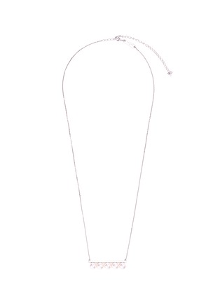 Main View - Click To Enlarge - TASAKI - Balance' Akoya pearl 18k white gold bar pendant necklace