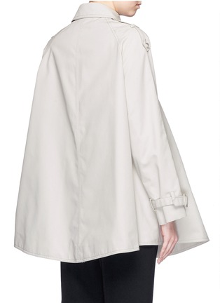 Back View - Click To Enlarge - STELLA MCCARTNEY - Cotton twill short flare trench coat