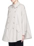 Front View - Click To Enlarge - STELLA MCCARTNEY - Cotton twill short flare trench coat