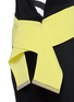 Detail View - Click To Enlarge - PREEN BY THORNTON BREGAZZI - 'Dionne' stripe panel crepe wrap top