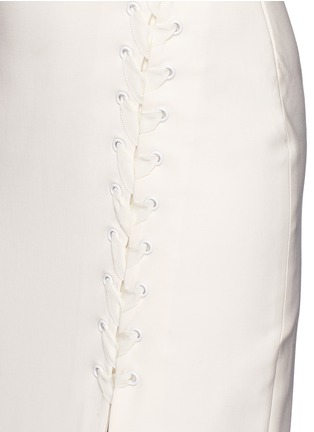 Detail View - Click To Enlarge - ELIZABETH AND JAMES - 'Amya' asymmetric lace-up dress
