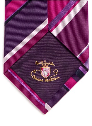 Detail View - Click To Enlarge - PAUL SMITH - Diagonal stripe silk tie