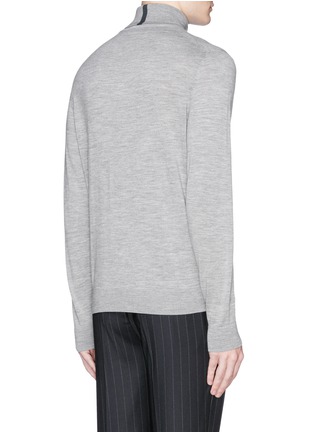 Back View - Click To Enlarge - PAUL SMITH - Merino wool turtleneck sweater