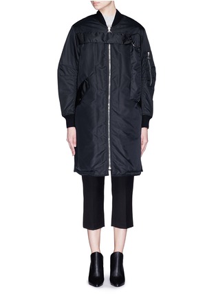 Main View - Click To Enlarge - 3.1 PHILLIP LIM - Chest strap flight parka
