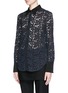 Front View - Click To Enlarge - 3.1 PHILLIP LIM - Silk trim floral guipure lace shirt