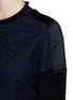 Detail View - Click To Enlarge - 3.1 PHILLIP LIM - Utility strap felt floral lace sweatshirt